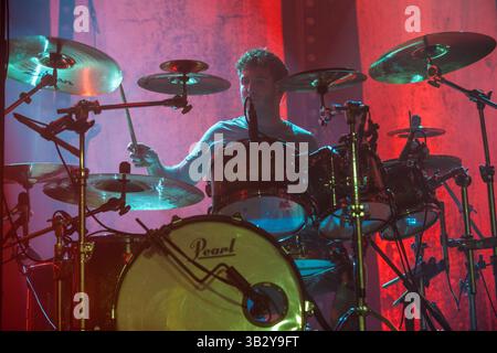 28. November 2015 - San Antonio, Texas, USA - Parkway Drive tritt im Aztec Theatre in San Antonio, Tx auf (28.11.15). Foto von BEN GORDON. (Bild: © Michael Mullenix via ZUMA Wire) Stockfoto