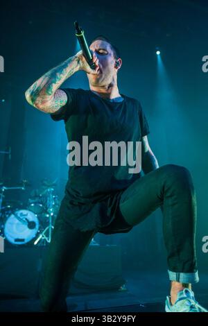 28. November 2015 - San Antonio, Texas, USA - Parkway Drive tritt im Aztec Theatre in San Antonio, Tx auf (28.11.15). Foto von WINSTON MCCALL. (Bild: © Michael Mullenix via ZUMA Wire) Stockfoto