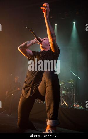 28. November 2015 - San Antonio, Texas, USA - Parkway Drive tritt im Aztec Theatre in San Antonio, Tx auf (28.11.15). Foto von WINSTON MCCALL. (Bild: © Michael Mullenix via ZUMA Wire) Stockfoto