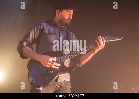 28. November 2015 - San Antonio, Texas, USA - Parkway Drive tritt im Aztec Theatre in San Antonio, Tx auf (28.11.15). Foto von JEFF LING. (Bild: © Michael Mullenix via ZUMA Wire) Stockfoto