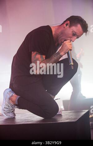 28. November 2015 - San Antonio, Texas, USA - Parkway Drive tritt im Aztec Theatre in San Antonio, Tx auf (28.11.15). Foto von WINSTON MCCALL. (Bild: © Michael Mullenix via ZUMA Wire) Stockfoto