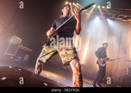 28. November 2015 - San Antonio, Texas, USA - Parkway Drive tritt im Aztec Theatre in San Antonio, Tx auf (28.11.15). Foto von (Credit Image: © Michael Mullenix Via ZUMA Wire) Stockfoto