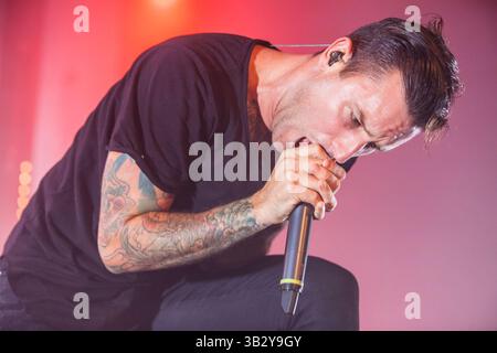 28. November 2015 - San Antonio, Texas, USA - Parkway Drive tritt im Aztec Theatre in San Antonio, Tx auf (28.11.15). Foto von WINSTON MCCALL. (Bild: © Michael Mullenix via ZUMA Wire) Stockfoto
