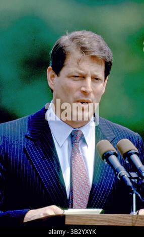 6. April 2014: Washington, District of Columbia, Vereinigte Staaten von Amerika - Washington, DC. 1995.Vizepräsident Albert Gore Jr. South Lawn Event im Weißen Haus. Abbildung: Mark Reinstein (Bild: © Mark Reinstein via ZUMA Wire) Stockfoto