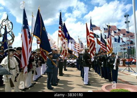 25. Mai 2015: Topeka, Kansas, Vereinigte Staaten von Amerika - Topeka, Kansas. 5-25-2014. Farbwächter bei der Gedenkfeier an der Great Overland Station in Nord-Topeka. . Abbildung: Mark Reinstein (Bild: © Mark Reinstein via ZUMA Wire) Stockfoto