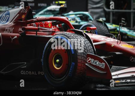 Charles Leclerc aus Monaco fährt den Scuderia Ferrari HP SF-25 während des Großen Preises von Australien 2025 im Albert Park in Melbourne, Australien, Ozeanien Stockfoto