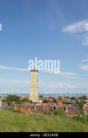 Leuchtturm Brandaris auf niederländischen Wattenmeer Insel Terschelling Stockfoto