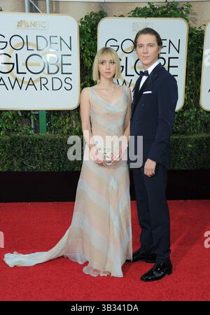 Januar 2016 - Zoe Kazan, Paul Dano (Foto: © Via ZUMA Press) Stockfoto