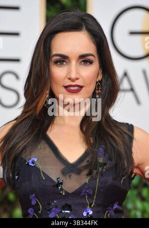 Januar 2016 - Hollywood, Kalifornien, USA - Ana de la Reguera nimmt an den 73. Jährlichen Golden Awards Teil - Ankunft im Beverly Hilton Hotel in Beverly Hills. Kalifornien am 10. Januar 2016. 2016 (Bild: © Dave Longendyke/Globe Photos via ZUMA Wire) Stockfoto