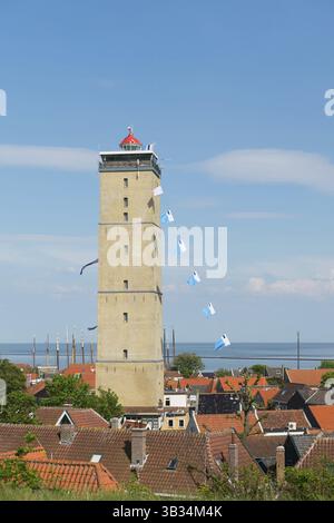 Leuchtturm Brandaris auf niederländischen Wattenmeer Insel Terschelling Stockfoto