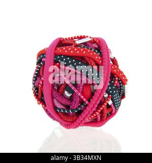 Rosafarbene und blaue Gummibänder für Haare Stockfoto