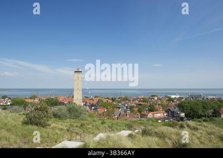 Leuchtturm Brandaris auf niederländischen Wattenmeer Insel Terschelling Stockfoto