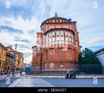 Atemberaubende Apsis der Kirche Santa Maria delle Grazie in Mailand, Italien Stockfoto