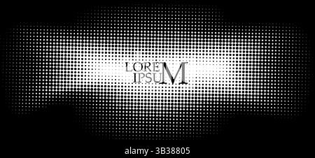 Halbtonhintergrund. Handzeichnung. Nicht AI, Vektorillustration. Stock Vektor