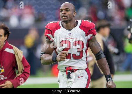 19. November 2017: Die Arizona Cardinals laufen zurück Adrian Peterson (23) nach einem Fußballspiel der NFL zwischen den Houston Texans und den Arizona Cardinals im NRG Stadium in Houston, Texas. Die Texaner gewannen das Spiel mit 31:21... Trask Smith/CSM (Credit Image: &Copy; Trask Smith/CSM via ZUMA Wire) Stockfoto