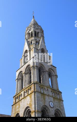 Kirche in Französisch Saint-Leonard-de-Noblat in der Haute-Vienne Stockfoto