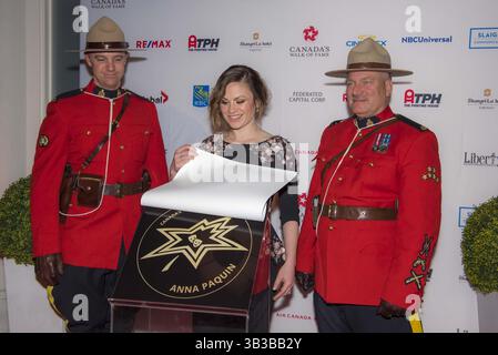 15. November 2017 – Toronto, Ontario, Kanada – Anna Paquin nimmt am 15. November 2017 am Canada's Walk of Fame im Liberty Grand in 2017 Toronto, Kanada Teil (Foto: © Angel Marchini Via ZUMA Wire) Stockfoto
