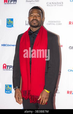 15. November 2017 – Toronto, Ontario, Kanada – Liriq Bent nimmt am 15. November 2017 am Canada's Walk of Fame 2017 im Liberty Grand in Toronto Teil (Foto: © Angel Marchini Via ZUMA Wire) Stockfoto