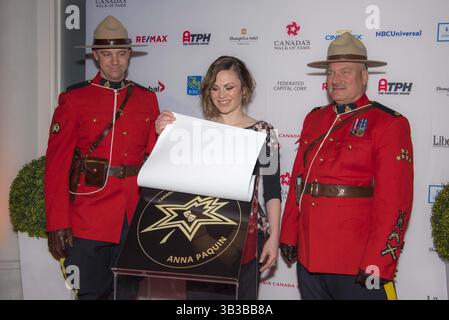 15. November 2017 – Toronto, Ontario, Kanada – Anna Paquin nimmt am 15. November 2017 am Canada's Walk of Fame im Liberty Grand in 2017 Toronto, Kanada Teil (Foto: © Angel Marchini Via ZUMA Wire) Stockfoto