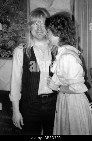 Larry Norman (1947–2008), US-amerikanischer Sänger/Songwriter und Plattenproduzent, der als Pionier der Christian Rock-Musik (in den frühen 1970er Jahren als Jesus Music bekannt) gilt. (USA) Stockfoto