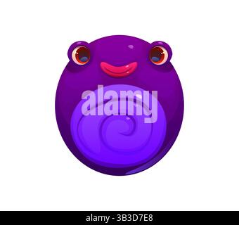 Seltsame Monster-Zeichen-Schriftstelle 0 Null. Halloween Kreatur Alphabet Typziffer, Crazy Horror Monster Charakter Cartoon Vektor Kinder ABC Schriftart n Stock Vektor