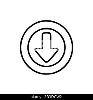 Symbol für Symbol für Vektorpfeil herunterladen Stock Vektor