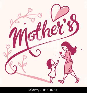Happy Mother’s Day Wishes for every type of Mom – Design für T-Shirts Stock Vektor