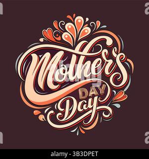 Happy Mother’s Day Wishes for every type of Mom – Design für T-Shirts Stock Vektor