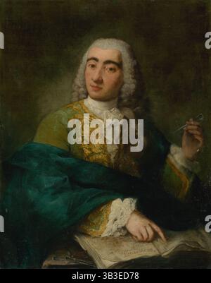 Porträt eines Arztes, 1760. Stockfoto