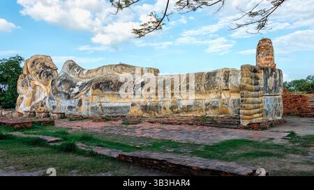 Antike Ruinen und Tempel in Ayutthaya City, Thailand Stockfoto