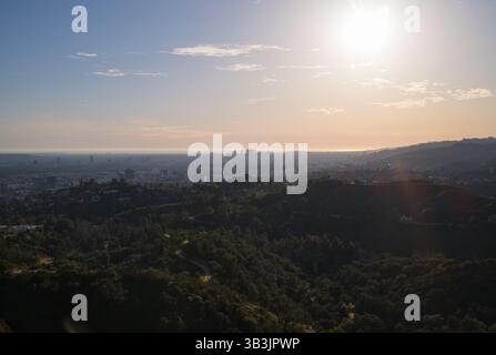 Blick vom Griffith Observatory, Los Angeles, USA Stockfoto