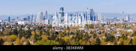 Frankfurt Skyline Hochhäuser Panorama mit Banken von oben in Frankfurt, Deutschland Frankfurt, Deutschland - 11. April 2025: Frankfurt Skyline Hochhäuser Panorama mit Banken von oben in Frankfurt, Deutschland. *** Frankfurt Skyline Wolkenkratzer Panorama mit Banken von oben in Frankfurt, Deutschland 11 April 2025 Frankfurt Skyline Wolkenkratzer Panorama mit Banken von oben in Frankfurt, Deutschland Stockfoto
