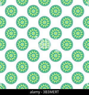 Abstraktes orientalisches Muster im Boho-Stil Stock Vektor