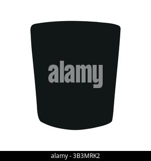 Vektor Hand gezeichnete Glassilhouette Stock Vektor