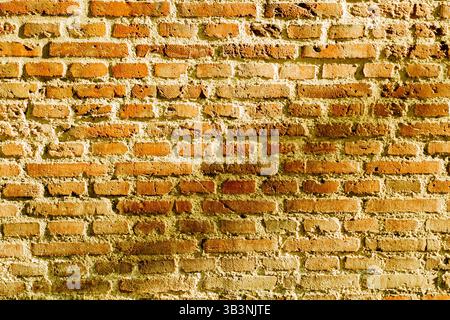Alte Ziegelwand. Madrid, Spanien, Europa Stockfoto