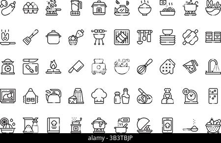 Kochsymbole einfaches Vektorsymbol. Illustration Symbol Design Vorlage für Web Mobile UI Element. Stock Vektor