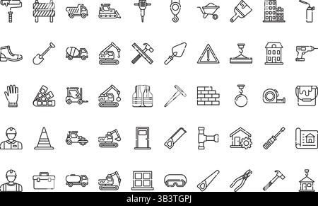 Konstruktionssymbole einfaches Vektorsymbol. Illustration Symbol Design Vorlage für Web Mobile UI Element. Stock Vektor