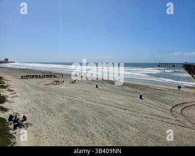 Playas de Rosarito, Baja California, Mexiko - 15. März 2025: Strände von Rosarito an der Küste von Baja California, Mexiko Stockfoto