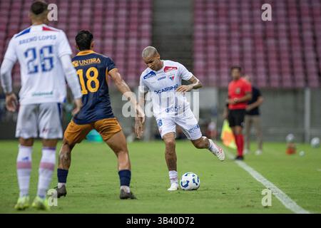 Recife, Brasilien. April 2025. PE - RECIFE - 04/29/2025 - BRASILIEN CUP 2025, RETRO x FORTALEZA - Deyverson Spieler von Fortaleza während des Spiels gegen Retro im Arena Pernambuco Stadion für die Brasilien Cup Meisterschaft 2025. Foto: Rafael Vieira/AGIF Credit: AGIF/Alamy Live News Stockfoto