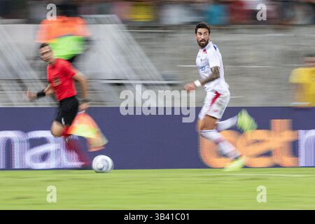 Recife, Brasilien. April 2025. PE - RECIFE - 04/29/2025 - BRASILIEN CUP 2025, RETRO x FORTALEZA - Lucero Spieler aus Fortaleza während des Spiels gegen Retro in der Arena Pernambuco für die Brasilien Cup Meisterschaft 2025. Foto: Rafael Vieira/AGIF (Foto: Rafael Vieira/AGIF/SIPA USA) Credit: SIPA USA/Alamy Live News Stockfoto