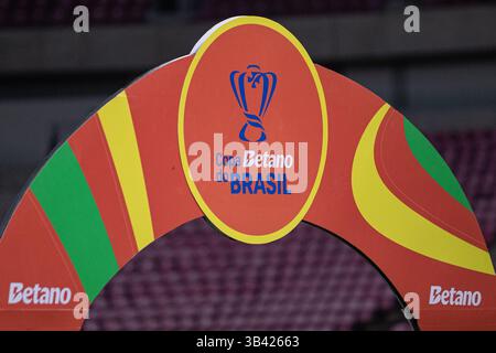 Recife, Brasilien. April 2025. PE - RECIFE - 04/29/2025 - BRASILIEN CUP 2025, RETRO x FORTALEZA - Brasilien Cup Zeichen vor dem Spiel zwischen Retro und Fortaleza im Stadion Arena Pernambuco für die Brasilien Cup Meisterschaft 2025. Foto: Rafael Vieira/AGIF Credit: AGIF/Alamy Live News Stockfoto
