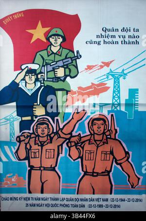 12. März 2015 - Hanoi, Vietnam - kommunistische Propagandaplakate in Hanoi, Vietnam (Foto: © Ton Koene via ZUMA Wire) Stockfoto
