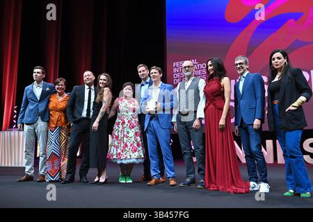 Cannes, Frankreich. April 2025. Während des 8. Canneseries International Festivals am 29. April 2025 in Cannes, Frankreich. Foto: Franck Castel/ABACAPRESS.COM Credit: Abaca Press/Alamy Live News Stockfoto