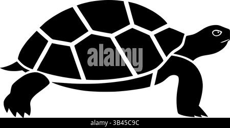 Schildkröte Schildkröte Vektor Grafik Silhouette Reptil Tier Illustration Stock Vektor
