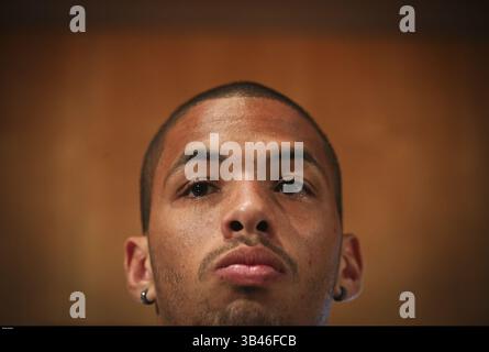 1. September 2015 - Na - Porto, 01/09/2015 - Präsentation von zwei Verstärkungen für Boavista Futebol Clube, Rivaldinho und Renato Santos, in Anwesenheit des Weltmeisters Rivaldo. (Foto: © Leonel de Castro/Global Imagens via ZUMA Press/ZUMAPRESS.com) Stockfoto