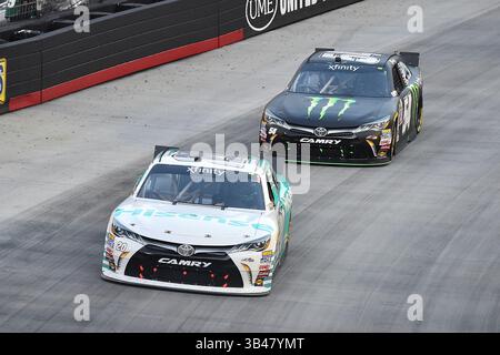 August 2015 – Bristol, Tennessee, USA – NASCAR Xfinity Series-Fahrer DENNY HAMLIN (20) während der Food City 300 (Bild: © Jasen Vinlove Via ZUMA Wire) Stockfoto