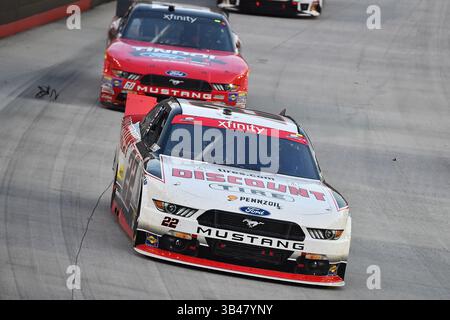 August 2015 – Bristol, Tennessee, USA – NASCAR Xfinity Series-Fahrer RYAN BLANEY (22) während der Food City 300 (Bild: © Jasen Vinlove Via ZUMA Wire) Stockfoto