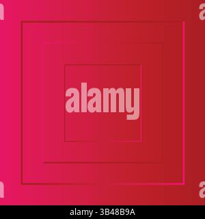 Rosafarbene Quadrate geometrische Struktur des Farbverlaufs. Abstrakter Hintergrundvektor für Cover, Buch, Website, Banner, Poster, Werbung. EPS-bearbeitbare Datei. Stock Vektor