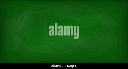 Grünes Schwarzes Schwarzes Brett detaillierte Textur Hintergrundvektor-Illustration. Stock Vektor