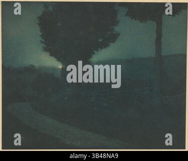 Edward Steichen (Amerikaner) - (Road Into the Valley -- Moonrise) Stockfoto